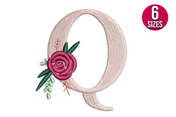 Charming Floral Alphabet Q for Seasonal Delight