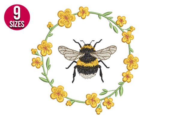 Charming Floral Bee Wreath for Handmade Gifts