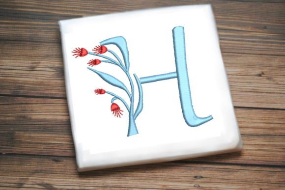 Charming Floral Monogram Letter H for Elegant Gifts