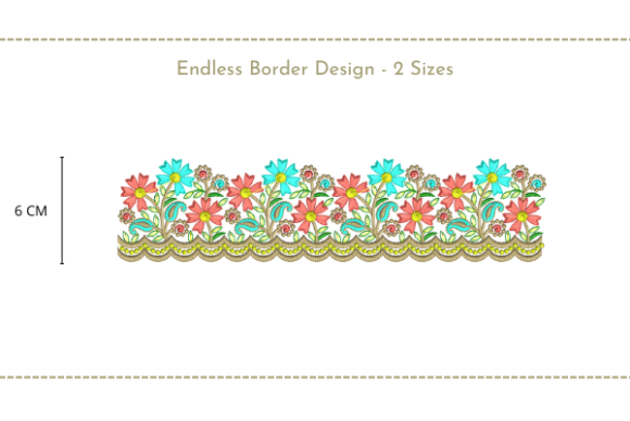 Cutwork Endless Border: A Festive Embroidery Delight