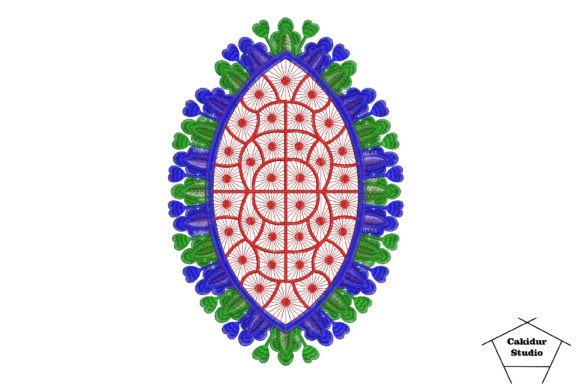 Elegant Floral Carapace for Seasonal Embroidery
