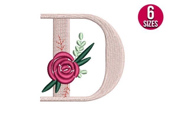 Elegant Floral D for Personalized Gifts