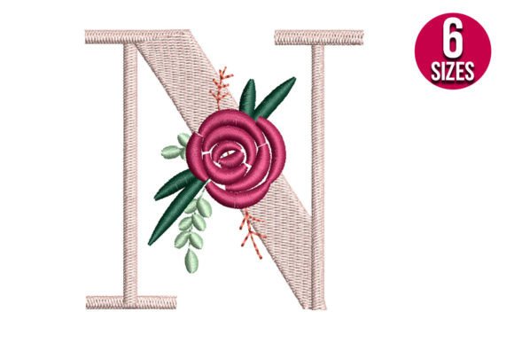 Floral Alphabet N Letter: A Versatile Design