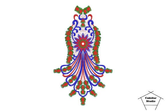 Floral Hanging Lantern: A Premium Sweatshirt Embellishment