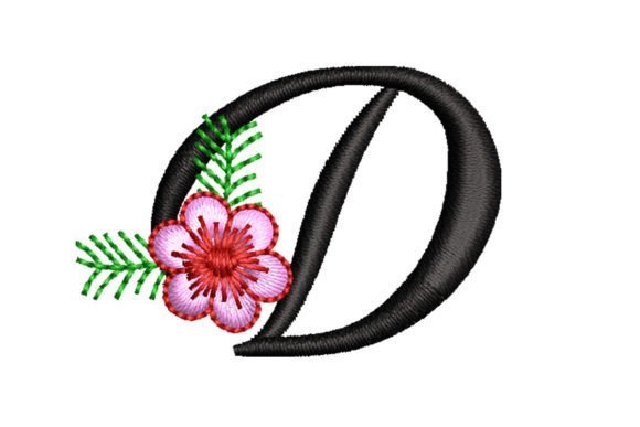 Floral Letter D: A Perfect Monogram for Elegance