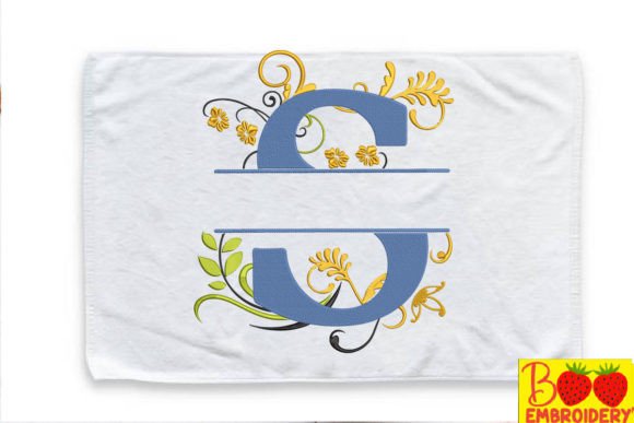 Floral Letter S: A Charming Addition for Holiday Embroidery