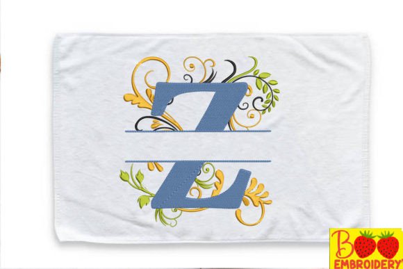 Floral Letter Z: A Premium Embroidery Design