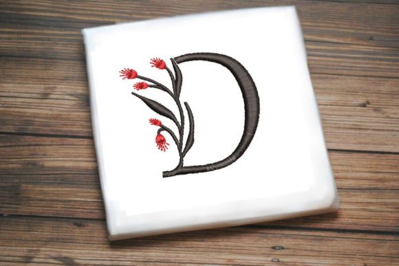 Floral Monogram Letter D: A Stylish Addition