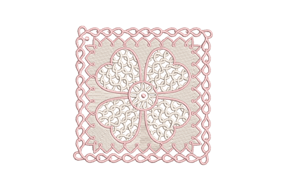Flower with Pink Border: A Festive Touch