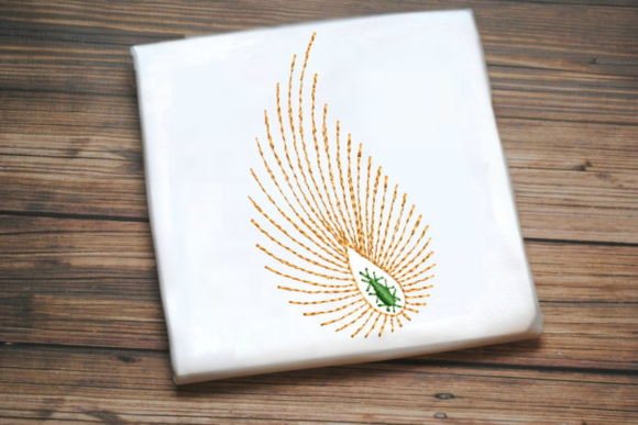 Orange One Line Floral: A Versatile Holiday Embroidery