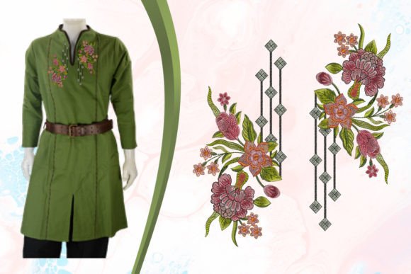 Set of Flower Designs: A Versatile Embroidery Choice